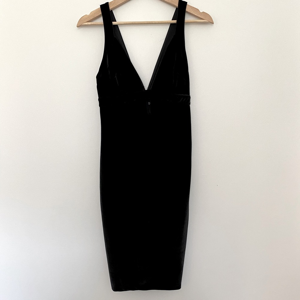 Express Black Velour Dress